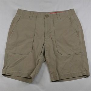 Under armour 32 x 10" Khaki Performance‎ Chino Flat Front Tech Golf Shorts